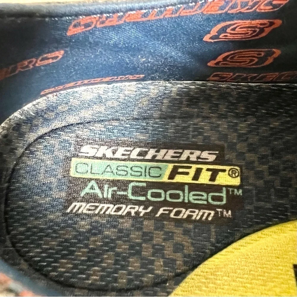 Skechers Status 2.0 Pexton Canvas Denim Sneaker Shoes Men's size 13